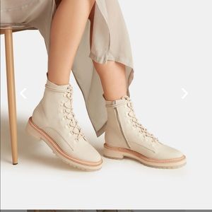 Dolce Vita - Whitny Boots in Sandstone Canvas - 8